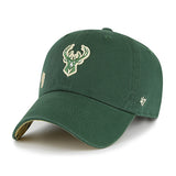 Women's '47 Brand Clean Up Confetti Milwaukee Bucks Adjustable Hat- angled left 