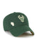 Women's '47 Brand Clean Up Confetti Milwaukee Bucks Adjustable Hat- angled right 