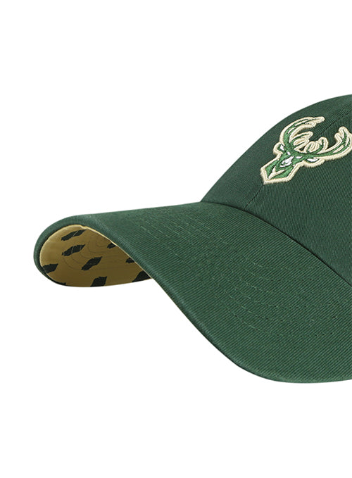 Women's '47 Brand Clean Up Confetti Milwaukee Bucks Adjustable Hat-underbill 