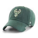 Women's '47 Brand Clean Up Miata Milwaukee Bucks Adjustable Hat- front 