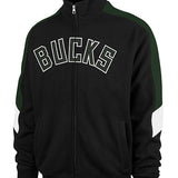 '47 Brand Shoot Out Word Milwaukee Bucks Track Jacket-front 