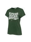 Women's '47 Brand Frankie Free Spirit Milwaukee Bucks T-Shirt-front 