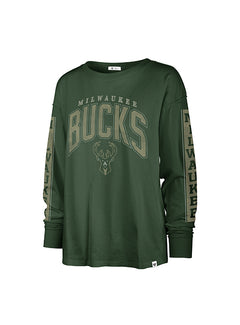 Women's Frankie Tomcat Soa Milwaukee Bucks Long Sleeve T-Shirt- front 