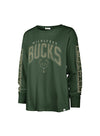 Women's Frankie Tomcat Soa Milwaukee Bucks Long Sleeve T-Shirt- front 