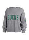 Women's '47 Brand Jada Milwaukee Bucks Long Sleeve T-Shirt-front
