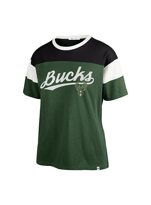 Women's '47 Brand Frankie Tomcat Soa Milwaukee Bucks Long Sleeve T-Shirt
