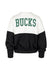 Women's '47 Brand Bonita Take Two Milwaukee Bucks Crewneck Sweatshirt-back 