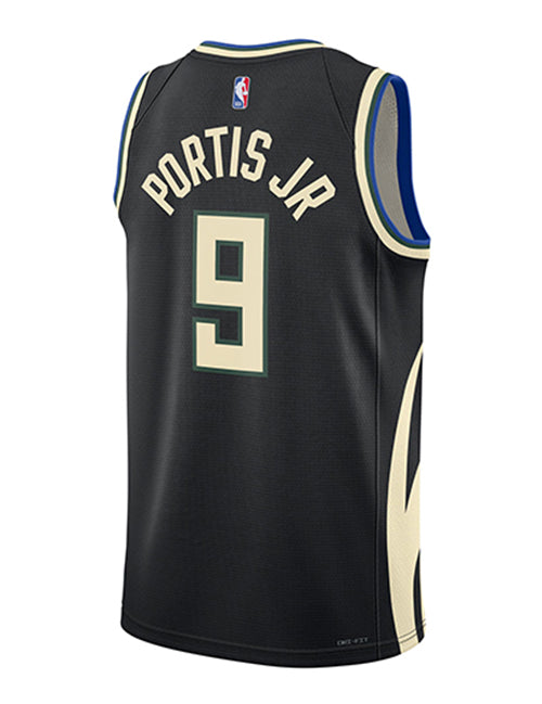 Jordan 2022 Statement Edition Bobby Portis Milwaukee Bucks Swingman Jersey-back