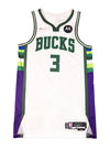 Game-Used Nike 2021-22 City Edition George Hill Milwaukee Bucks Authentic Jersey