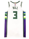 Game-Used Nike 2021-22 City Edition George Hill Milwaukee Bucks Authentic Jersey