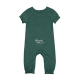 Infant Girls Rock Star Ruffle Milwaukee Bucks Onesie in Green - Back View