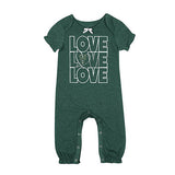 Infant Girls Rock Star Ruffle Milwaukee Bucks Onesie in Green - Front View