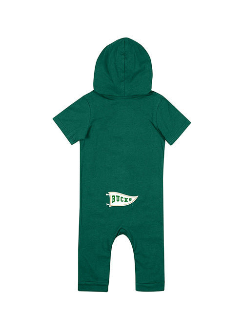 Infant Keyboard Hood Milwaukee Bucks Onesie-back