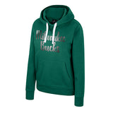 Women's I'm Gliding Green Milwaukee Bucks Sweatshirt-front 