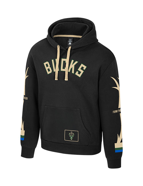 Stadium Essentials City Star Statement Milwaukee Bucks Hooded Sweatshirt-front