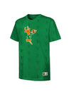 Youth Mitchell & Ness HWC '68 AOP Green Milwaukee Bucks T-Shirt in Green - Front View