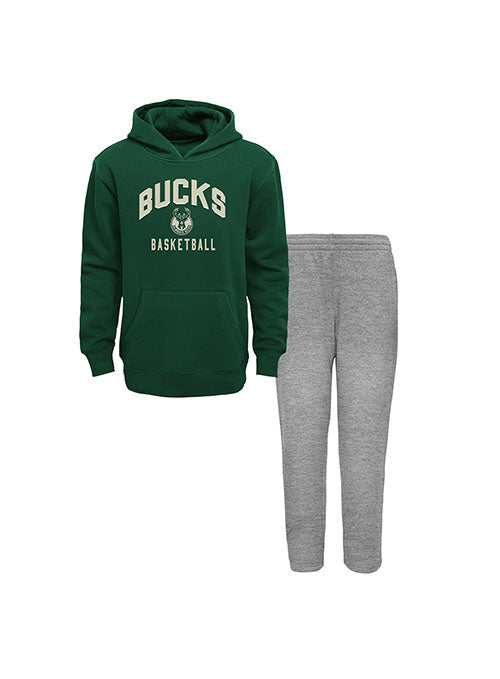 Outerstuff Play Play Milwaukee Bucks Hooded Sweatshirt & Pants Set