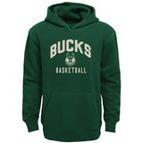 Youth Outerstuff Play By Play Milwaukee Bucks Hooded Sweatshirt & Pants Set - Front Sweatshirt View in Green