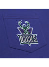 Big & Tall Mitchell & Ness HWC '93 Premium Pocket Purple Milwaukee Bucks T-Shirt-chest pocket 