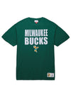 Big & Tall Mitchell & Ness HWC '68 Legendary Slub green Milwaukee Bucks T-Shirt- front 