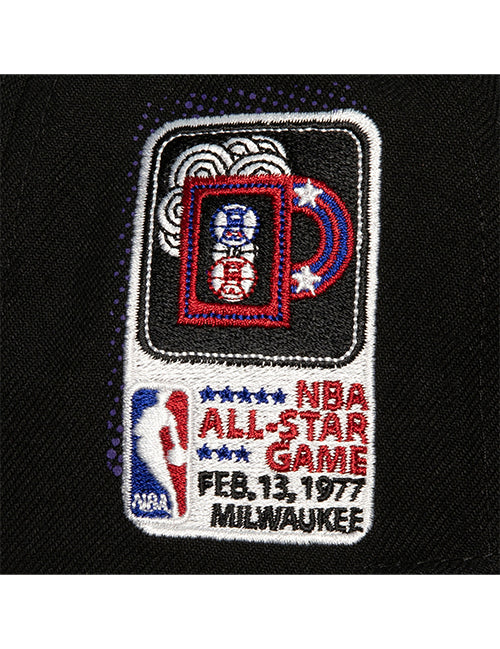 Mitchell & Ness HWC '93 Big Face 7.0 Milwaukee Bucks Snapback Hat- Side Patch