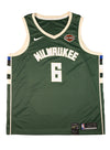 Signed Nike Icon Edition Eric Bledsoe Milwaukee Bucks Swingman Jersey-front