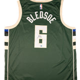 Signed Nike Icon Edition Eric Bledsoe Milwaukee Bucks Swingman Jersey-back