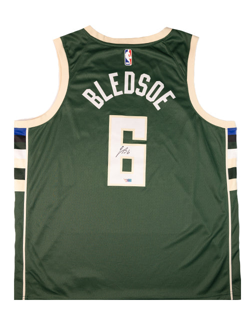 Signed Nike Icon Edition Eric Bledsoe Milwaukee Bucks Swingman Jersey-back