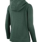 Women's Club Icon Green Milwaukee Bucks Hooded Sweatshirt-back