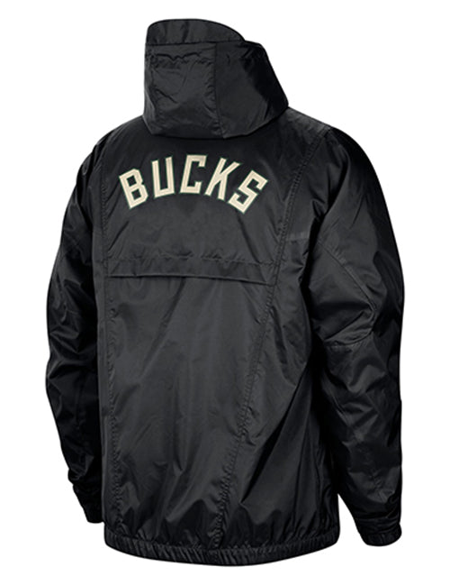 Jordan Courtside Statement Light Milwaukee Bucks full Zip Jacket-back