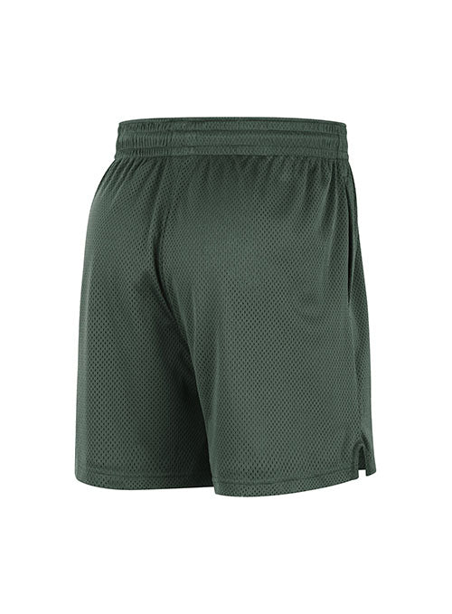 Nike Open Hole Milwaukee Bucks Mesh Shorts in Green - Back View