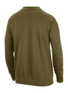 Nike Standard Issue Olive Milwaukee Bucks Crewneck Sweatshirt - Back View