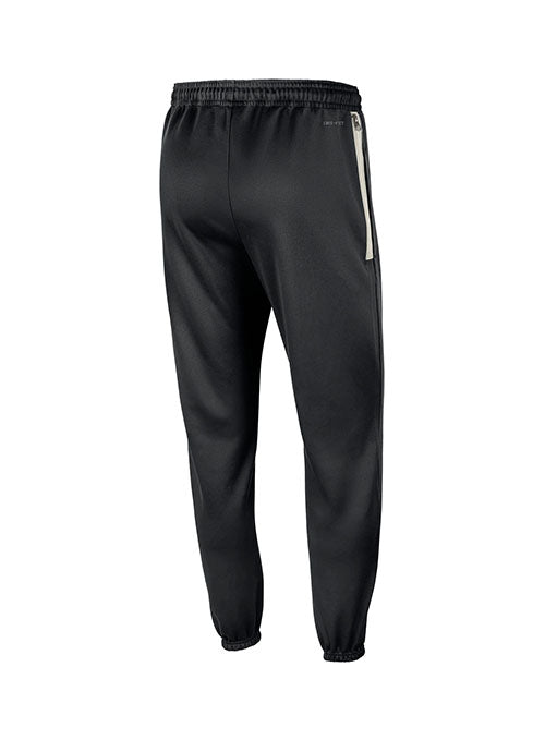 Nike Standard Issue Black Milwaukee Bucks Fleece Jogger Pants - Back View