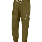 Nike Standard Issue Olive Milwaukee Bucks Fleece Jogger Pants - Front View