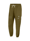 Nike Standard Issue Olive Milwaukee Bucks Fleece Jogger Pants - Front View