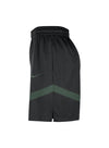 Nike Dri-FIT On Court Practice Icon Black Milwaukee Bucks Shorts in Black and Green - Left Side View