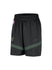 Nike Dri-FIT On Court Practice Icon Black Milwaukee Bucks Shorts in Black and Green - Front View