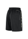 Nike Courtside Standard Issue Black Milwaukee Bucks Shorts - Back View