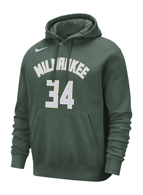 Milwaukee Bucks Nike Icon Name & Number Hoodie - Giannis - Mens