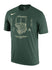 Nike Courtside Max90 Milwaukee Bucks T-Shirt in Green - Front View 