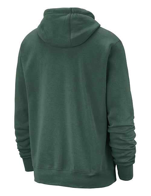 Nike Club Icon Milwaukee Bucks Hooded Sweatshirt in Green - Back View