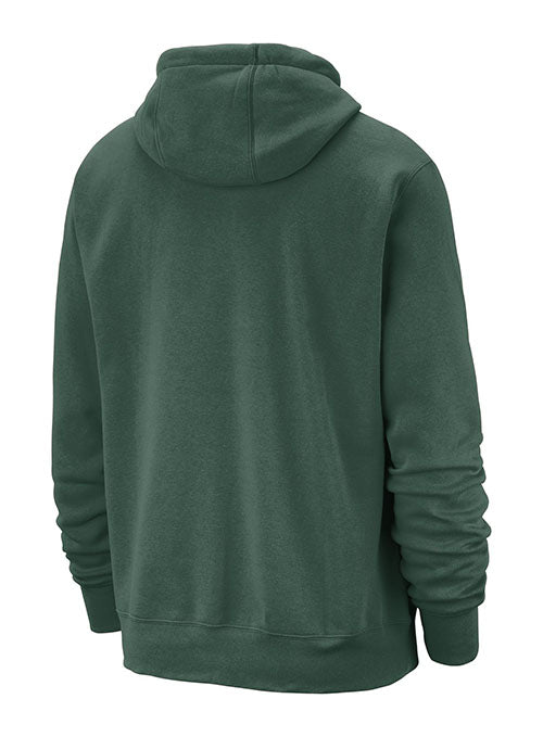 Nike Club Icon Milwaukee Bucks Hooded Sweatshirt in Green - Back View
