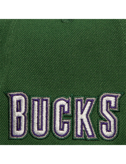 Mitchell & Ness HWC '93 Now You See Milwaukee Bucks Snapback Hat-side patch