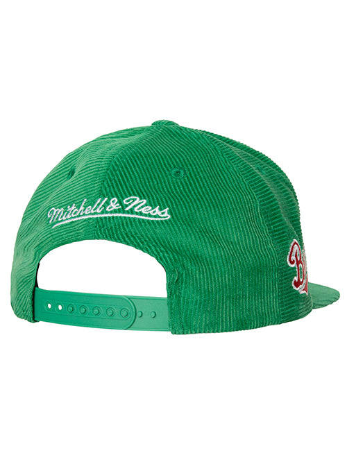 Boston Celtics Mitchell & Ness Hot Fire Snapback Hat - White