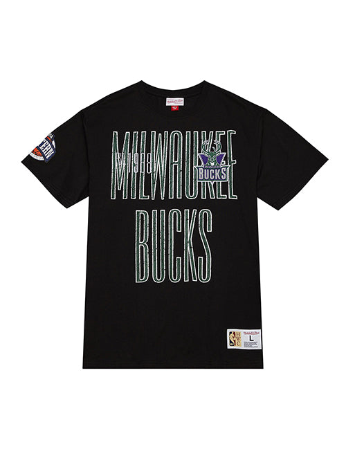 Big & Tall Mitchell & Ness HWC '93 Hometown 2.0 Milwaukee Bucks T-Shirt-front 