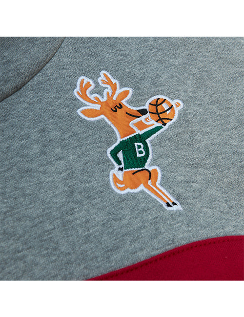 Mitchell & Ness HWC '68 Head Coach Milwaukee Bucks Sweatshirt-chest 