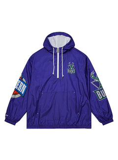 Mitchell & Ness HWC '93 Anorak Milwaukee Bucks Windbreaker Jacket- front 