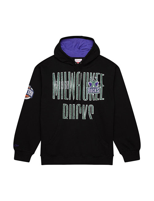 Mitchell & Ness HWC '93 Hometown 2.0 Milwaukee Bucks Hooded Sweatshirt-front 