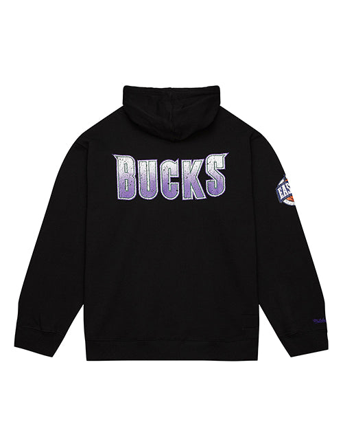 Mitchell & Ness HWC '93 Hometown 2.0 Milwaukee Bucks Hooded Sweatshirt-back 