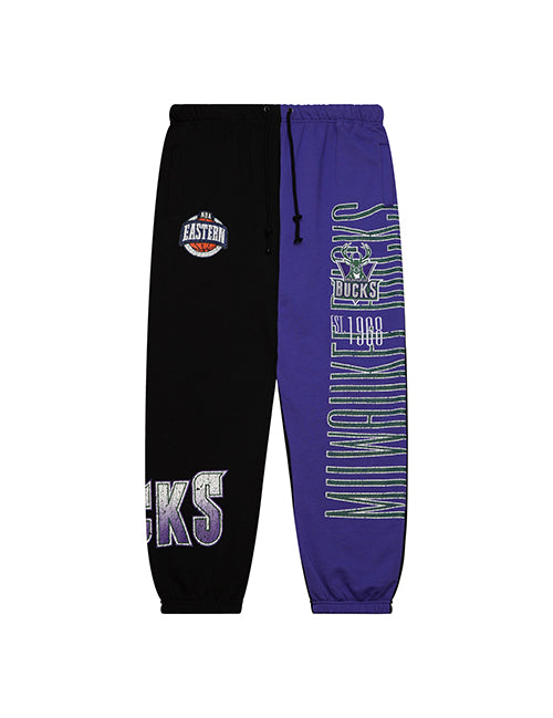 Mitchell & Ness HWC '93 Hometown 2.0 Milwaukee Bucks Jogger Sweatpants-front 